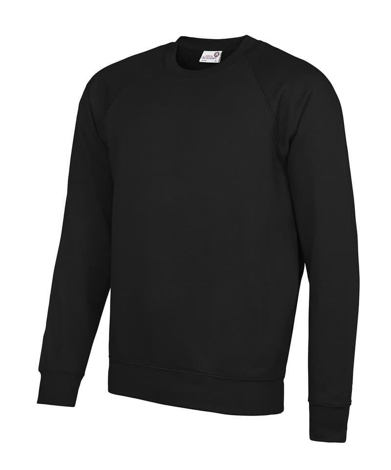 Academy raglan sweatshirt : Black : 2XL, Colour Academy Black, Size 2XL