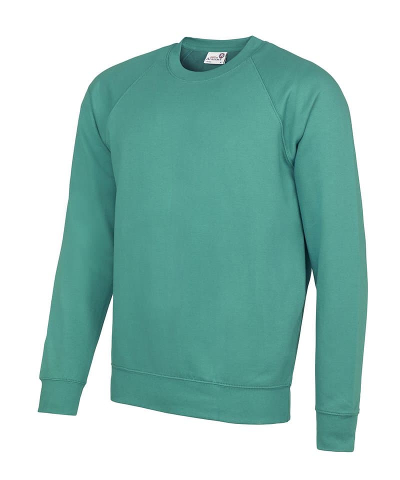 Academy raglan sweatshirt : Green : XL, Colour Academy Emerald, Size XL