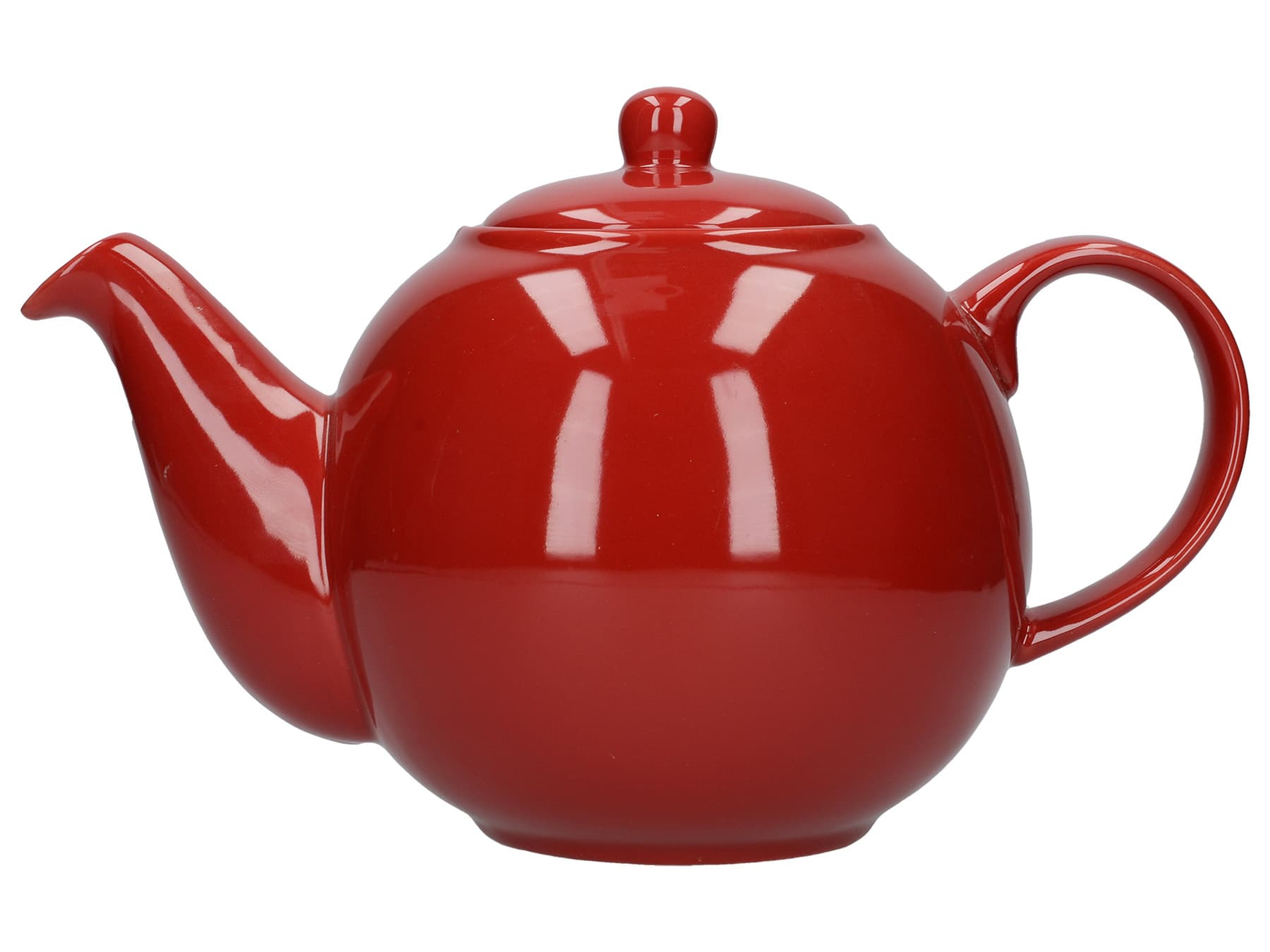 London Pottery Globe 6 Cup Teapot Red, Colour Red