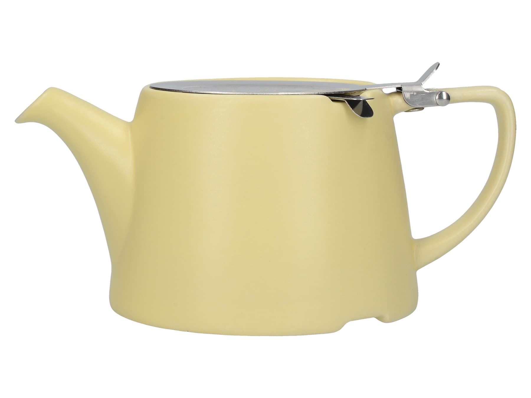 London Pottery Oval Teapot Satin Buttercup, Colour Cream