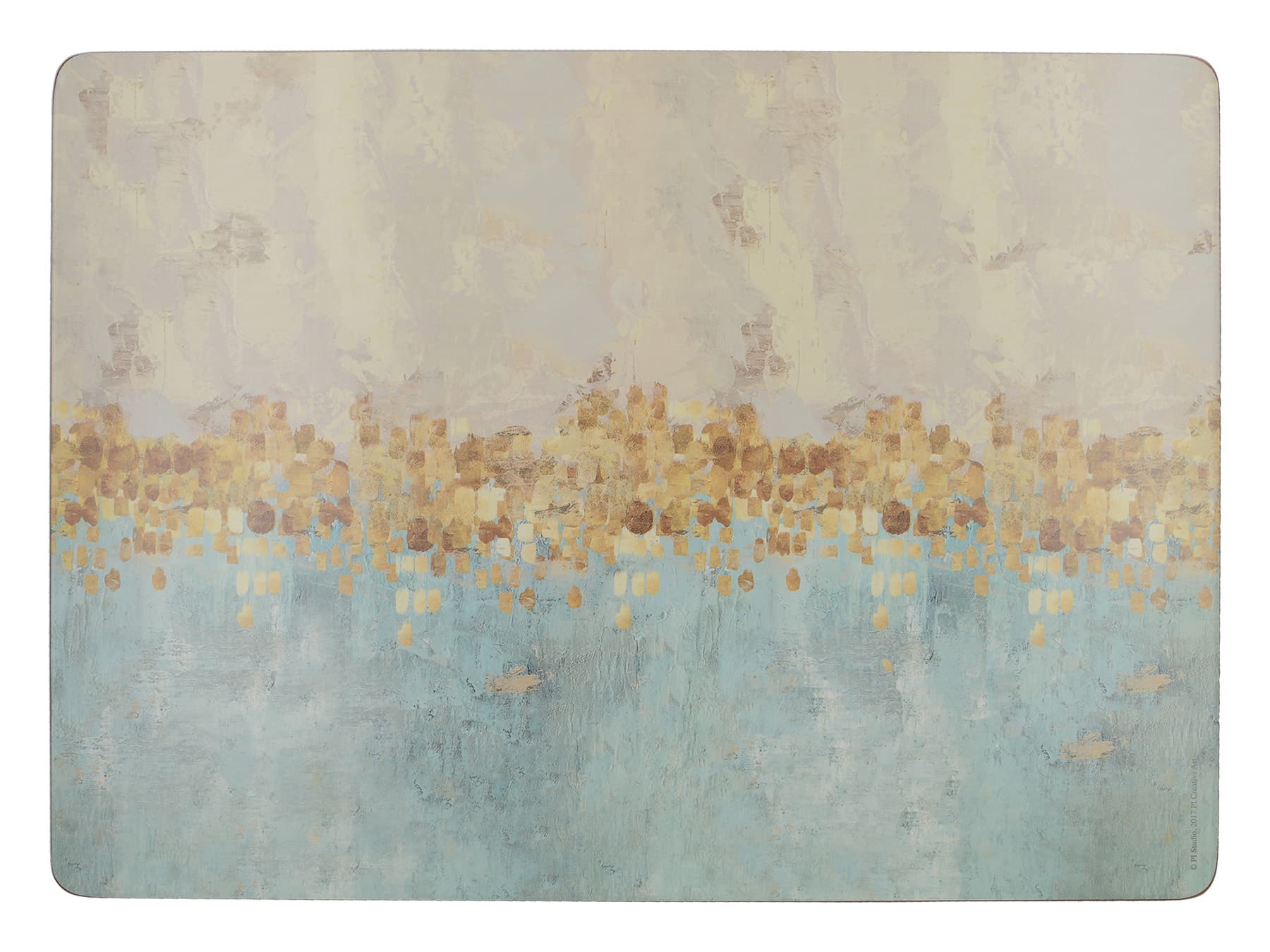 Creative Tops Golden Reflections Pack Of 4 Large Premium Placemats, Colour Assorted