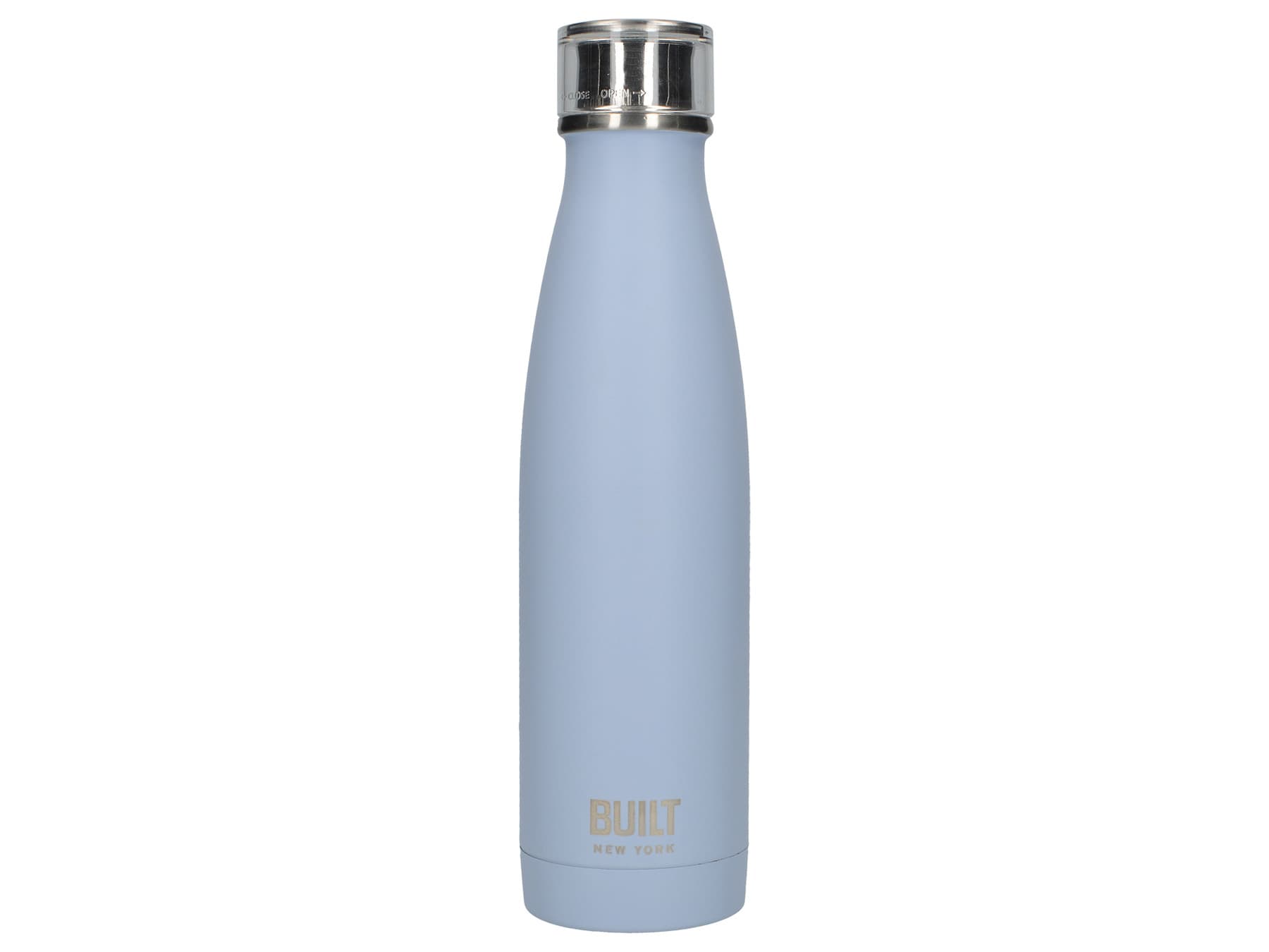Built 500ml Double Walled Stainless Steel Water Bottle Arctic Blue, Colour Blue Ice