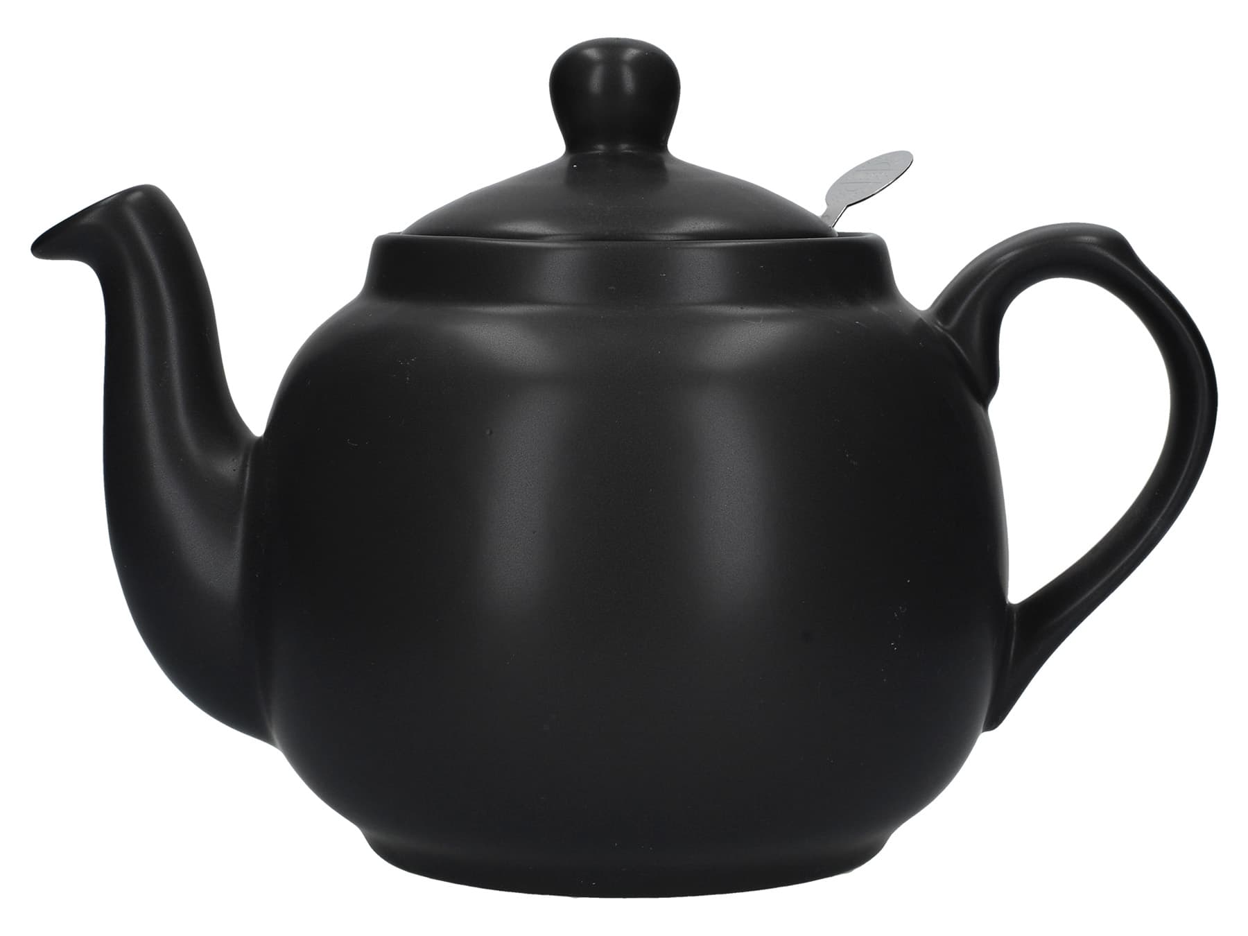 London Pottery Farmhouse 4 Cup Teapot Matt Black, Colour Black