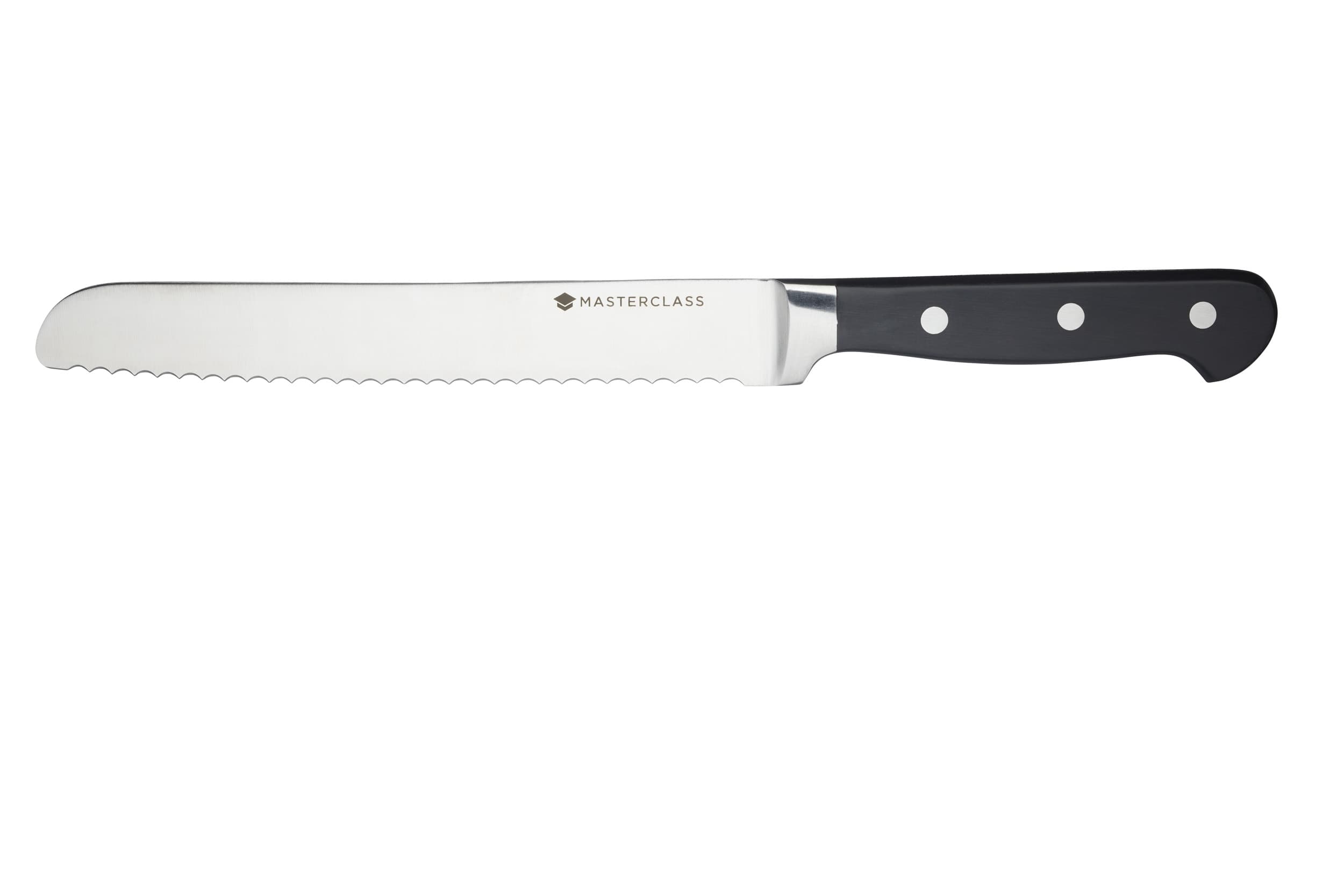 MasterClass Tipless 20cm (8") Bread Knife, Colour Black